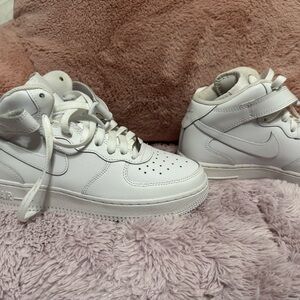 Nike Kids White High-Top Sneakers